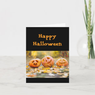 かわいいハッピーパンプキン ハロウィン 楽しみ シーズンカード