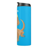 かわいいハッピーヒゲのドラゴントカゲ漫画 タンブラー (回転右)