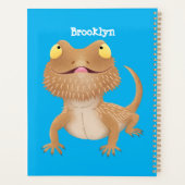 かわいいハッピーヒゲのドラゴントカゲ漫画 プランナー手帳 (裏面)