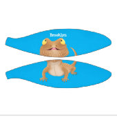 かわいいハッピーヒゲのドラゴントカゲ漫画 ミニバスケットボール (パネル)