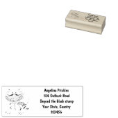 かわいいハッピーヒゲのドラゴントカゲ漫画 ラバースタンプ (押印)