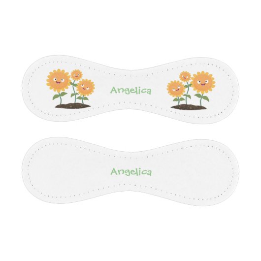 かわいいハッピーヒマワリ笑い漫画イラストレーション 野球ボール (パネル)