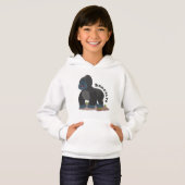 かわいいハッピービッグゴリラ漫画イラストレーション (正面フル)