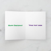 かわいいハッピービッグゴリラ漫画イラストレーション カード (内部)