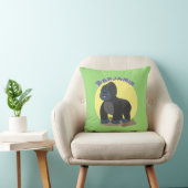 かわいいハッピービッグゴリラ漫画イラストレーション クッション (椅子)