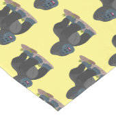 かわいいハッピービッグゴリラ漫画イラストレーション ショートテーブルランナー (コーナー)