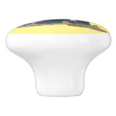 かわいいハッピービッグゴリラ漫画イラストレーション セラミックノブ (側面)