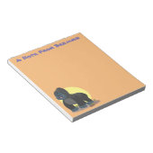 かわいいハッピービッグゴリラ漫画イラストレーション ノートパッド (アングル)