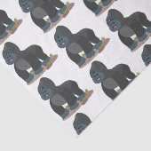 かわいいハッピービッグゴリラ漫画イラストレーション 薄葉紙 (詳細)