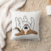 かわいいハッピービーグル | 犬好き | マンガ犬 クッション (ブランケット)