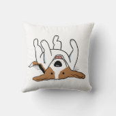 かわいいハッピービーグル | 犬好き | マンガ犬 クッション (裏面)