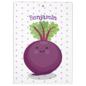 かわいいハッピービーツルートキッチンアニメイラストレーション クリップボード (裏面)