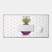 かわいいハッピービーツルートキッチンアニメイラストレーション デスクマット (キーボード&マウス)