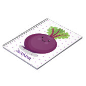 かわいいハッピービーツルートキッチンアニメイラストレーション ノートブック (左側)