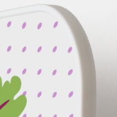 かわいいハッピービーツルートキッチンアニメイラストレーション ピックルボールラケット (左詳細)