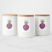 かわいいハッピービーツルートキッチンアニメイラストレーション フードラベル (ボトル)