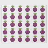 かわいいハッピービーツルートキッチンアニメイラストレーション ラッピングペーパー (フラット)