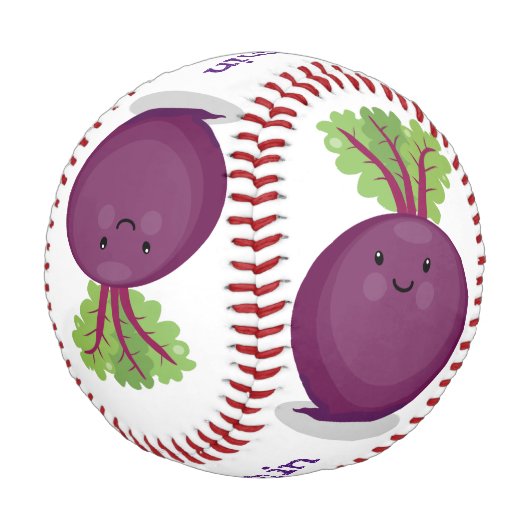 かわいいハッピービーツルートキッチンアニメイラストレーション 野球ボール (アングル)
