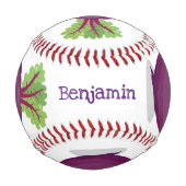 かわいいハッピービーツルートキッチンアニメイラストレーション 野球ボール (正面)