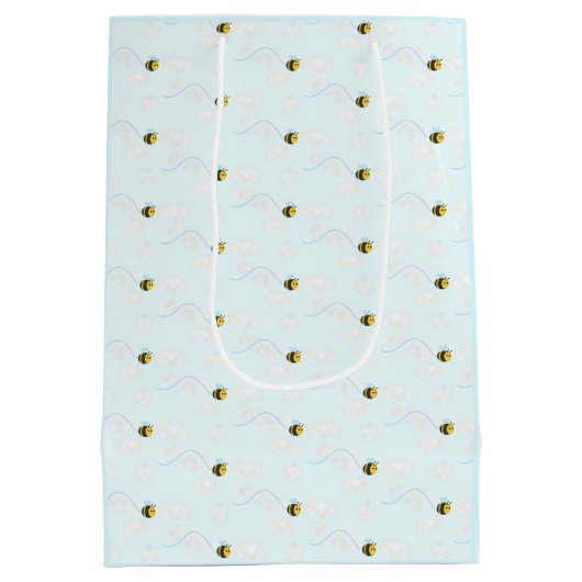 かわいいハッピービー抱き枕 ミディアムペーパーバッグ (裏面)