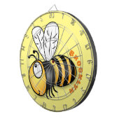 かわいいハッピービー漫画イラストレーション ダーツボード (正面右)