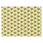 かわいいハッピービー漫画イラストレーション テーブルクロス (正面(横))