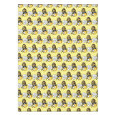 かわいいハッピービー漫画イラストレーション テーブルクロス (正面)