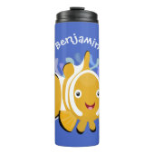 かわいいハッピーピエロのアニメ漫画 タンブラー (正面)