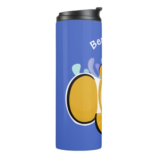 かわいいハッピーピエロのアニメ漫画 タンブラー (回転左)