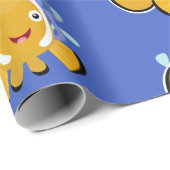 かわいいハッピーピエロのアニメ漫画 ラッピングペーパー (ロールコーナー)