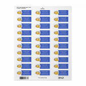 かわいいハッピーピエロのアニメ漫画 ラベル (フルシート)