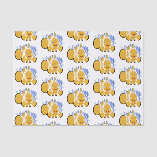 かわいいハッピーピエロのアニメ漫画 薄葉紙 (正面)