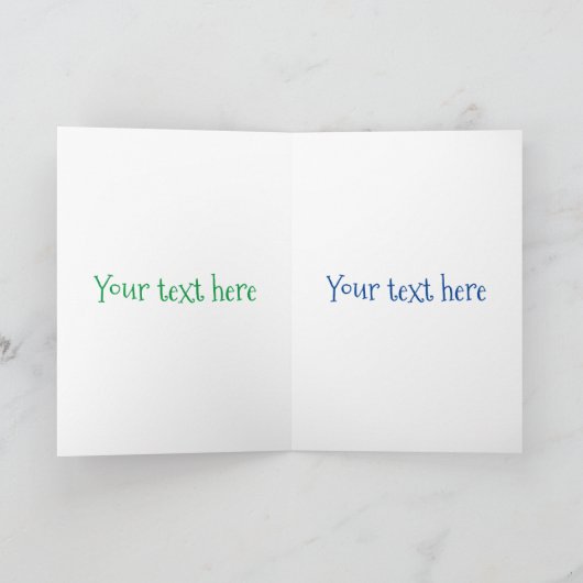 かわいいハッピーピクル漫画イラストレーション カード (内部)