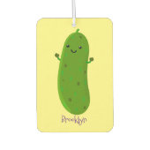 かわいいハッピーピックアニメイラストレーション カーエアーフレッシュナー (正面)