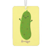 かわいいハッピーピックアニメイラストレーション カーエアーフレッシュナー (裏面)