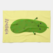 かわいいハッピーピックアニメイラストレーション キッチンタオル (横)