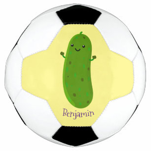 かわいいハッピーピックアニメイラストレーション サッカーボール