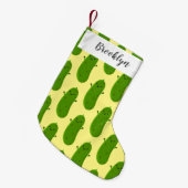 かわいいハッピーピックアニメイラストレーション スモールクリスマスストッキング (正面 (吊り時))