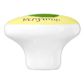 かわいいハッピーピックアニメイラストレーション セラミックノブ (側面)