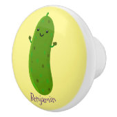 かわいいハッピーピックアニメイラストレーション セラミックノブ (右)