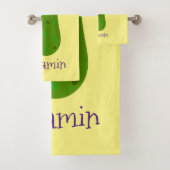 かわいいハッピーピックアニメイラストレーション バスタオルセット (インサイチュ)