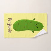 かわいいハッピーピックアニメイラストレーション バスタオルセット (ハンドタオル)