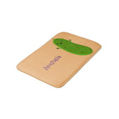 かわいいハッピーピックアニメイラストレーション バスマット (アングル)