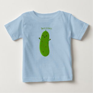 かわいいハッピーピックアニメイラストレーション ベビーTシャツ