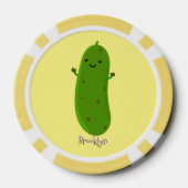 かわいいハッピーピックアニメイラストレーション ポーカーチップ (裏面)