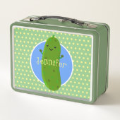 かわいいハッピーピックアニメイラストレーション メタルランチボックス (裏面)