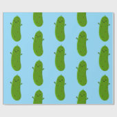 かわいいハッピーピックアニメイラストレーション ラッピングペーパー (フラット)