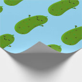 かわいいハッピーピックアニメイラストレーション ラッピングペーパー (角)