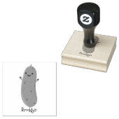 かわいいハッピーピックアニメイラストレーション ラバースタンプ (押印)