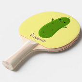 かわいいハッピーピックアニメイラストレーション 卓球ラケット (正面アングル)